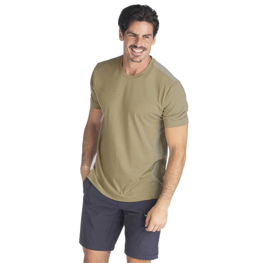 Dolomite Men's Latemar Dri Performance Short-Sleeve T-Shirt for Active Wear