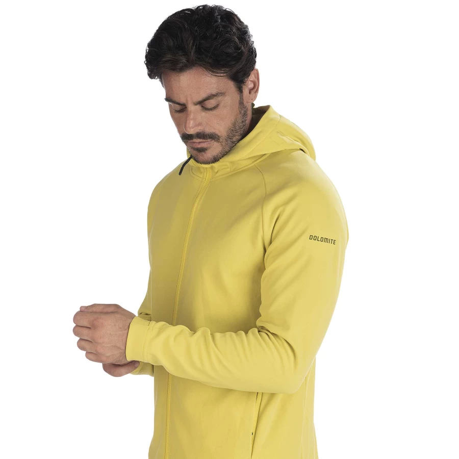 Dolomite Men's Latemar Zip-Up Fleece Hooded Jacket for Outdoor Activities