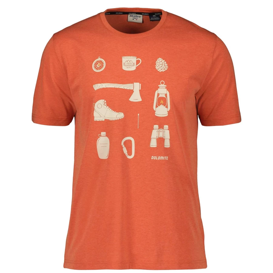 Dolomite Men's Pelmo Dri 2 Performance Short-Sleeve T-Shirt for Active Wear